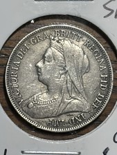 1896 1 Shilling SILVER GREAT BRITAIN HIGH GRADE