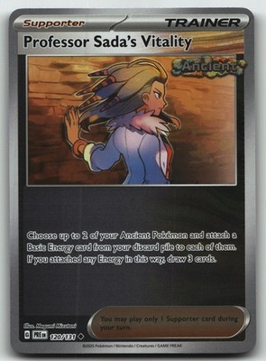 Professor Sada's Vitality foil Uncommon SV: Prismatic Evolutions 120/131 NM