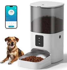 WiFi Enabled Automatic Pet Feeder with App Control, 7 Lbs Capacity