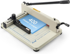 Ecraft Heavy Duty 12" Guillotine Paper Cutter - 400 Sheet Capacity,Solid Steel w
