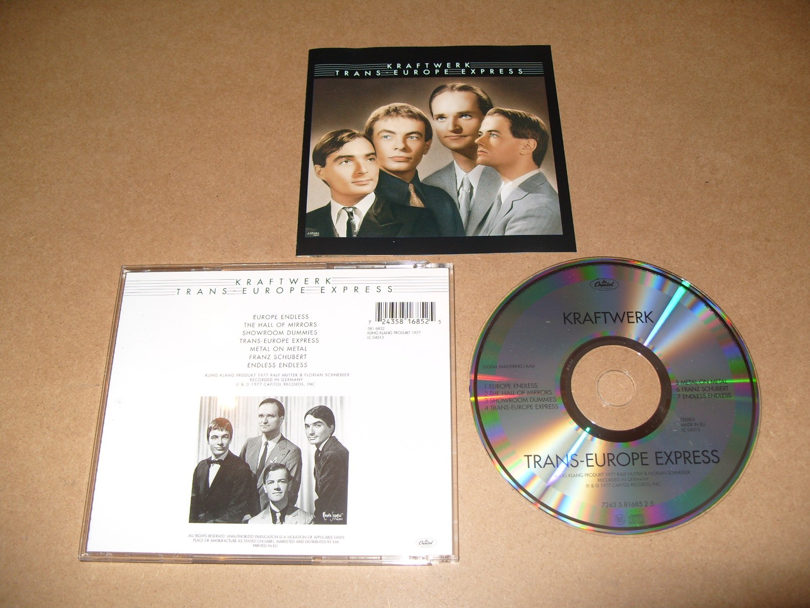 Kraftwerk : Trans-europe Express CD + INLAYS EXCELLENT + CONDITION. (M1)