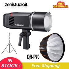 Godox AD600BMII 600Ws Bowens Mount Outdoor Flash QR-P70 70cm Grid Softbox Stand