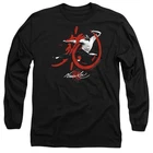 Bruce Lee High Flying Long Sleeve T-Shirt S-2XL, Black