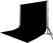 Black Velvet Photography Backdrop Light Absorbing Non Reflective Solid 100x150cm