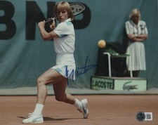 MARTINA NAVRATILOVA SIGNED AUTOGRAPH 8X10 PHOTO TENNIS LEGEND BECKETT BAS COA