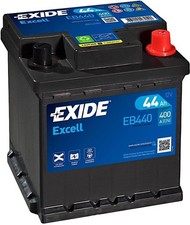 Autobatterie 12V 44Ah Exide Excell EB440 400A/EN Starterbatterie PKW KFZ