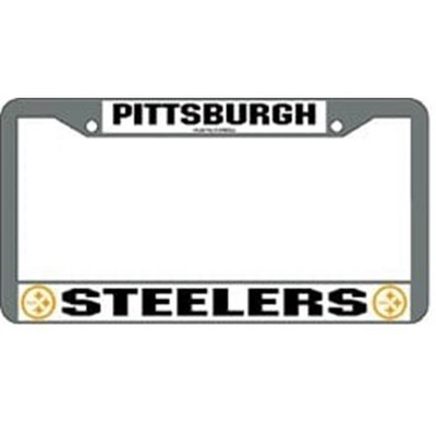 Pittsburgh Steelers License Plate Frame Chrome