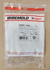 Lot of 2 legrand WIREMOLD 828PR-BLK Non-Metallic Rectangular Duplex Cover Plate