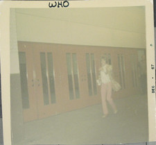 vtg 1967 candid concert snapshot photo The Who Anaheim - Roger Daltrey WH10