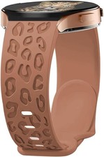 Leopard Engraved Silicone Strap Compatible with Samsung Galaxy Watch 7 40mm