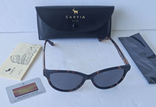 Carfia CA5395 Polarized Tortoise Havana /Brown Cat-Eye Sunglasses NEW in Case