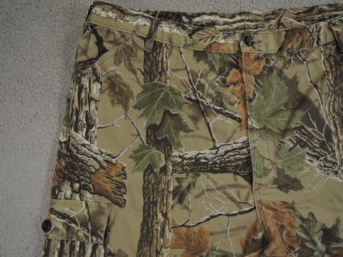 VINTAGE Liberty Pants Mens 2XL 46x31 Realtree Camo Cargo Adjustable Hunting USA - Picture 2 of 11