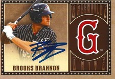 Brooks Brannon Signed 2025 Choice Greenville Drive Team Set Card Red Sox Auto