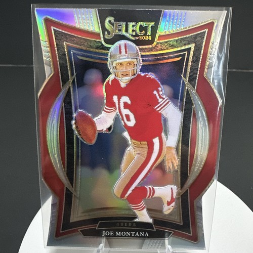 2024 Panini Select - Concourse Joe Montana #70 Silver Prizm Die-Cut