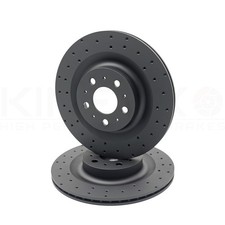 PAAR GELOCHTE BREMSSCHEIBEN HINTEN FÜR TESLA MODEL Y (5YJY) 2019- 335mm 118863100A