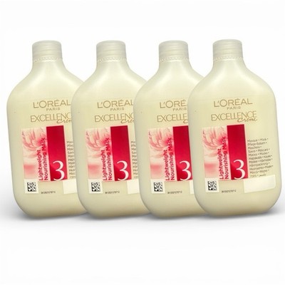 L Oreal Paris Excellence Crème Lightweight Nourishing Mask 60ml X4 Brandneu