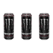 Monster Energy Zero Ultra Black - 500ml (EU) - Pack of 3