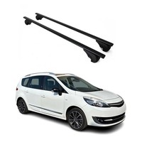 DachträGer GrundträGer FüR Renault Scenic Mk3 2009-2016 75Kg Stahl Schwarz 2 Tlg
