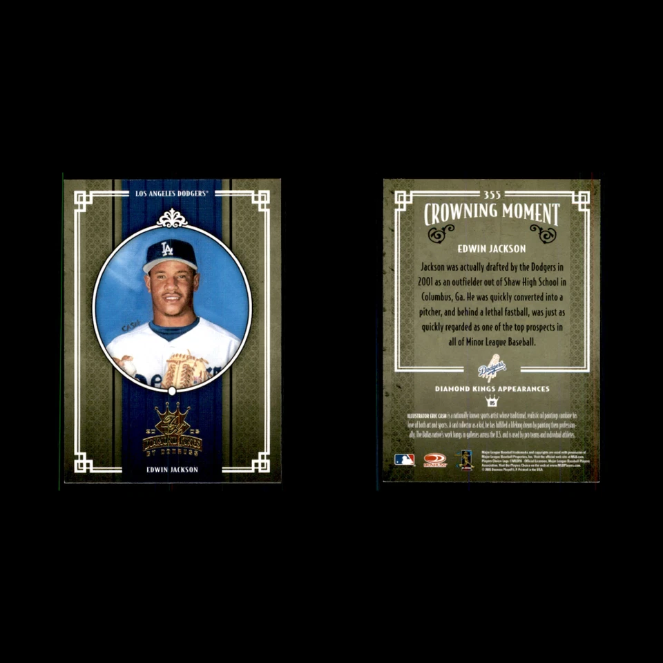 Edwin Jackson Novato Lote 22 Tarjetas de Béisbol 2003 Bowman Los Angeles Dodgers Set Foto 4 de 4