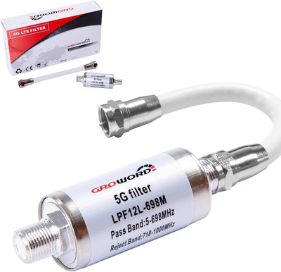 GROWORD-5G LTE Filter for TV Antenna Signal Purifier-Improve Digital HDTV Antenn