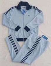 adidas Originals XL Beckenbauer Classic Tracksuit Jacket  Pants Clear Sky