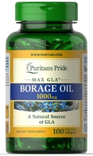 Puritan's Pride Borage Oil 1000 mg - 100 Softgels