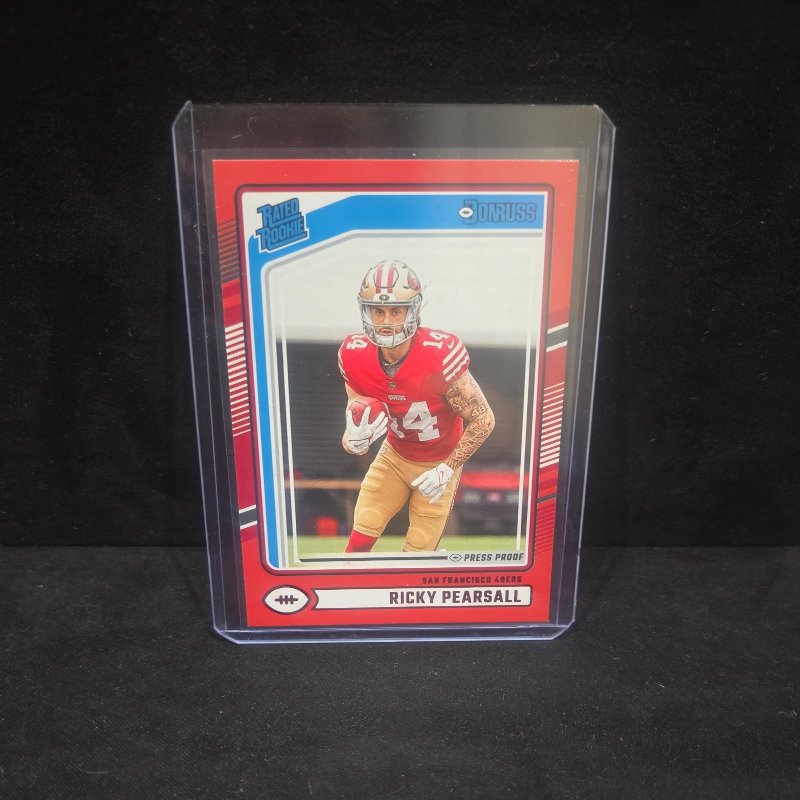 2024 Panini Donruss - Rated Rookie Ricky Pearsall #318 Press Proof Red (RC)