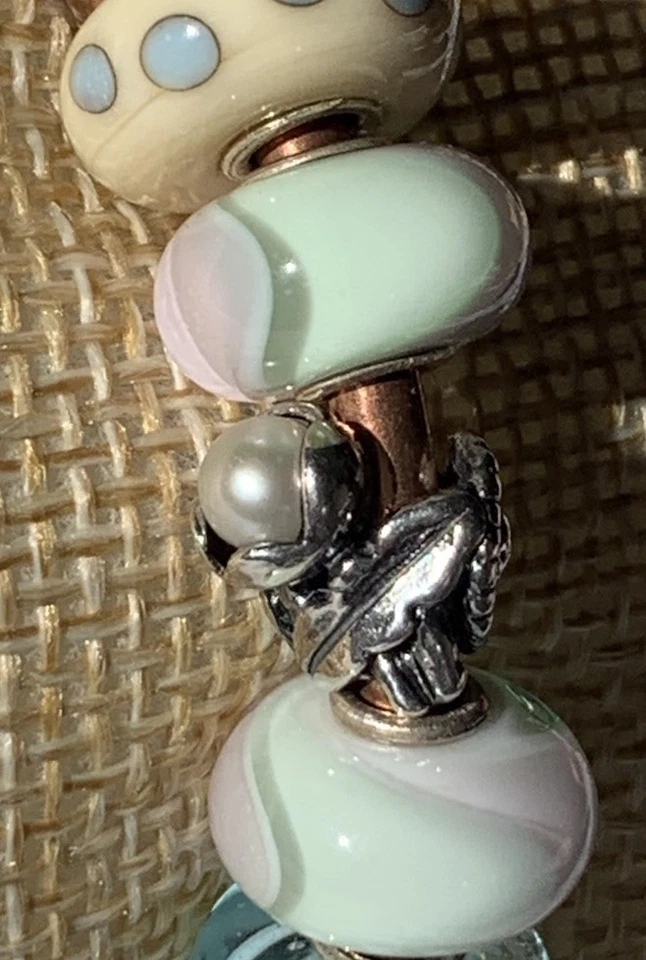 Trollbeads Daisy Of April Pearl Bead Birthday Collection ~ Gorgeous ~ EUC!! LAA - Image 4 of 4