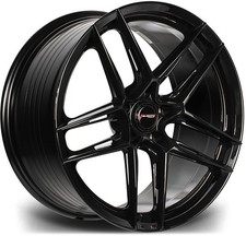 Alloy Wheels 20" Velocity VF9 Black Gloss For Lexus IS 220d [Mk2] 05-12
