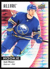 2023-24 Upper Deck Allure Red Rainbow Isak Rosen Rookie Buffalo Sabres #138
