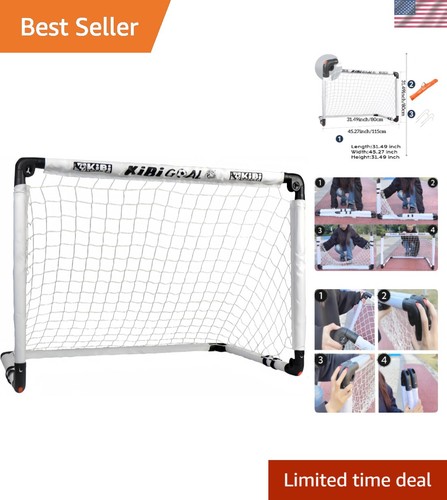 But de football léger pour enfants - Mini but parfait pour arrière-cours et pique-niques - Photo 1/9