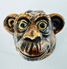 12 Hand Painted Porcelain African Animal heads with glass eyes knobs pulls — photo 6