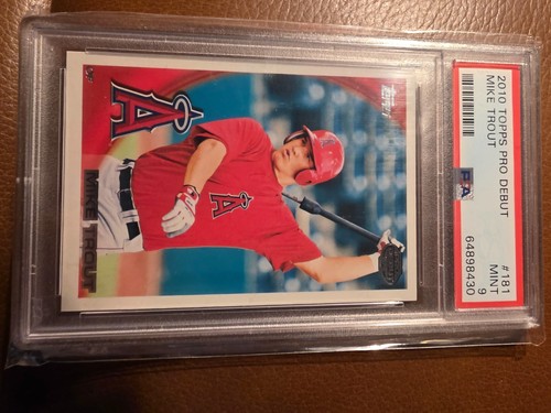2010 Topps Pro Debut Mike Trout #181 (RC) Rookie PSA 9 Mint