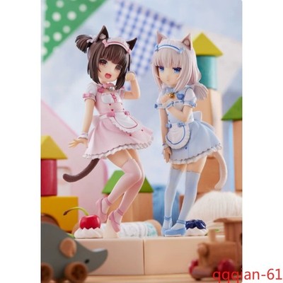 PLUM Nekopara Pretty Kitty Vanilla Chocolat 7'' Statue In Stock Anime Figure Gift