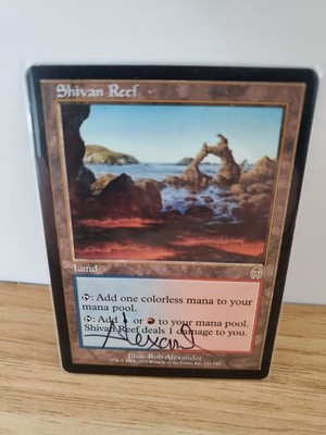 MTG ~ Shivan Reef Autographed ×1 ~ nMint ~ Ships NOW!