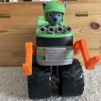 PAW Patrol Rescue Wheels - Rockys Recycling Monstertruck mit Geschoss-Abwurf