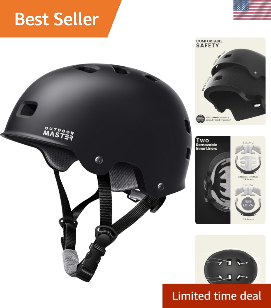 Helmet With Adjustable Fit & Ventilation - Large Size