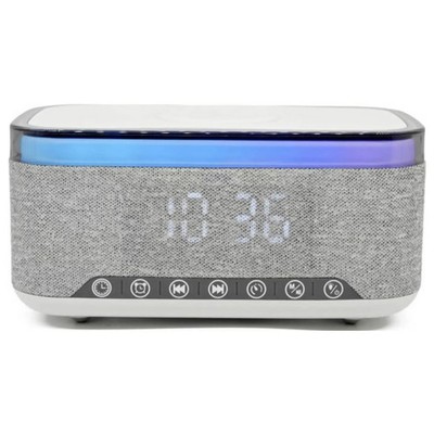 Denver Radiowecker Uhrenradio Bluetooth MP3 USB kabelloses Laden Grau CRQ-225