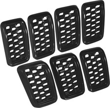 7 Pcs Chrome Mesh Grille Insert Set For Jeep Grand Cherokee 2017-2021 Silver