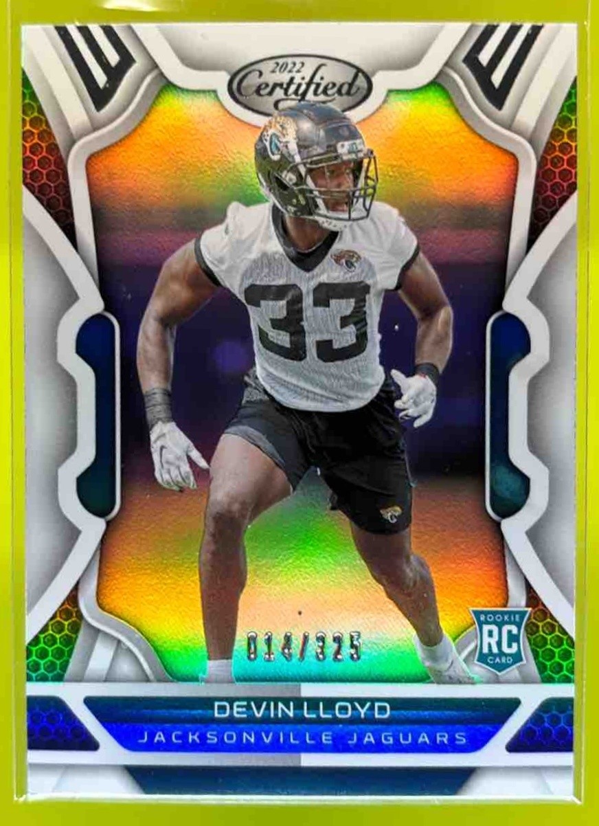 2022 Panini Certified Devin Lloyd Mirror /325 Jacksonville Jaguars #145 RC