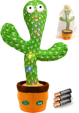 Christmas Dancing Talking Cactus Toy Mimics Back, Cactus Baby Toy Singing Mimick