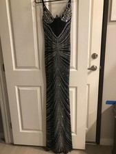 LADIES BEADED ILLUSION DRESS ... SIZE MEDIUM ..NEW WITH TAGS !!