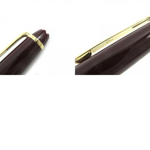 Montblanc Meisterstuck Classic Nib 14K F Pix White Star Fountain Pen Bordeaux Go - 第 10/10 張圖片