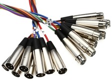 Hosa XLR-803 8-channel XLR Female to XLR Male Snake - 3 Meter 2-pack 