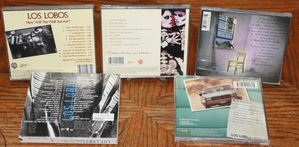 Los Lobos CD lot of 5 Rock Tex-Mex Chicano Americana Heartland Latin Roots Foto 2 de 2