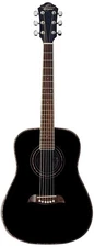 Oscar Schmidt 6 String OG1B 3/4 Size Dreadnought Acoustic Guitar. Black (OG1B-A)