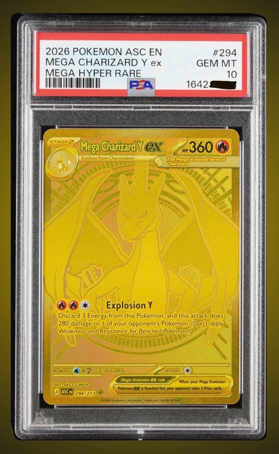 Mega Charizard Y ex PSA 10