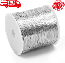 26 Gauge Wire for Jewelry Making - 328ft Tarnish 0.4 millimeters, Silver