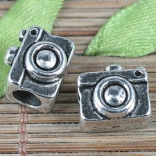 8pcs 10.3 11.6 8mm tibetan silver color 2sided camera spacer beads EF0267