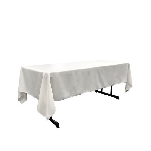 Mantel rectangular de lino poliéster popelín, 60 por 126 pulgadas. Hecho en EE. UU. - Imagen 74 de 78